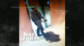 Illustration for article titled Here's Ray Rice Dragging His Unconscious Fiancée Out Of An Elevator